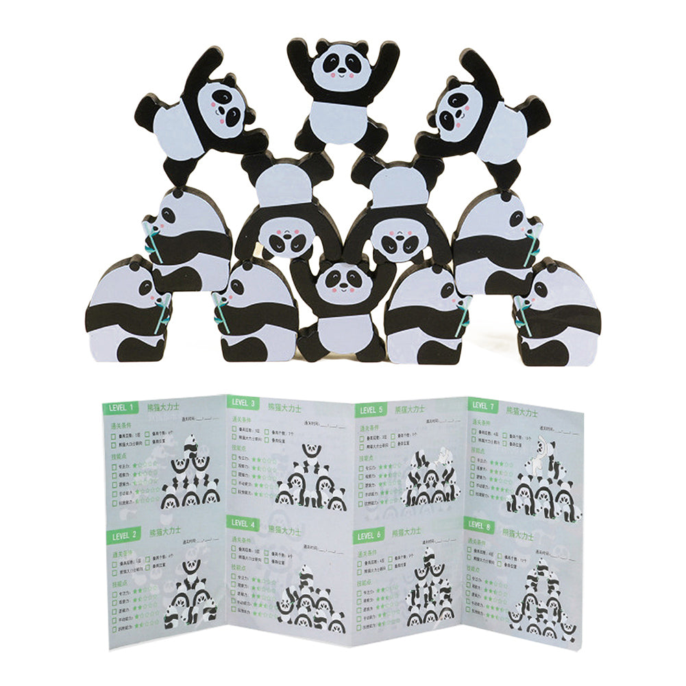 12Pcs Wooden Building Blocks Stacking Puzzle Toy L86687