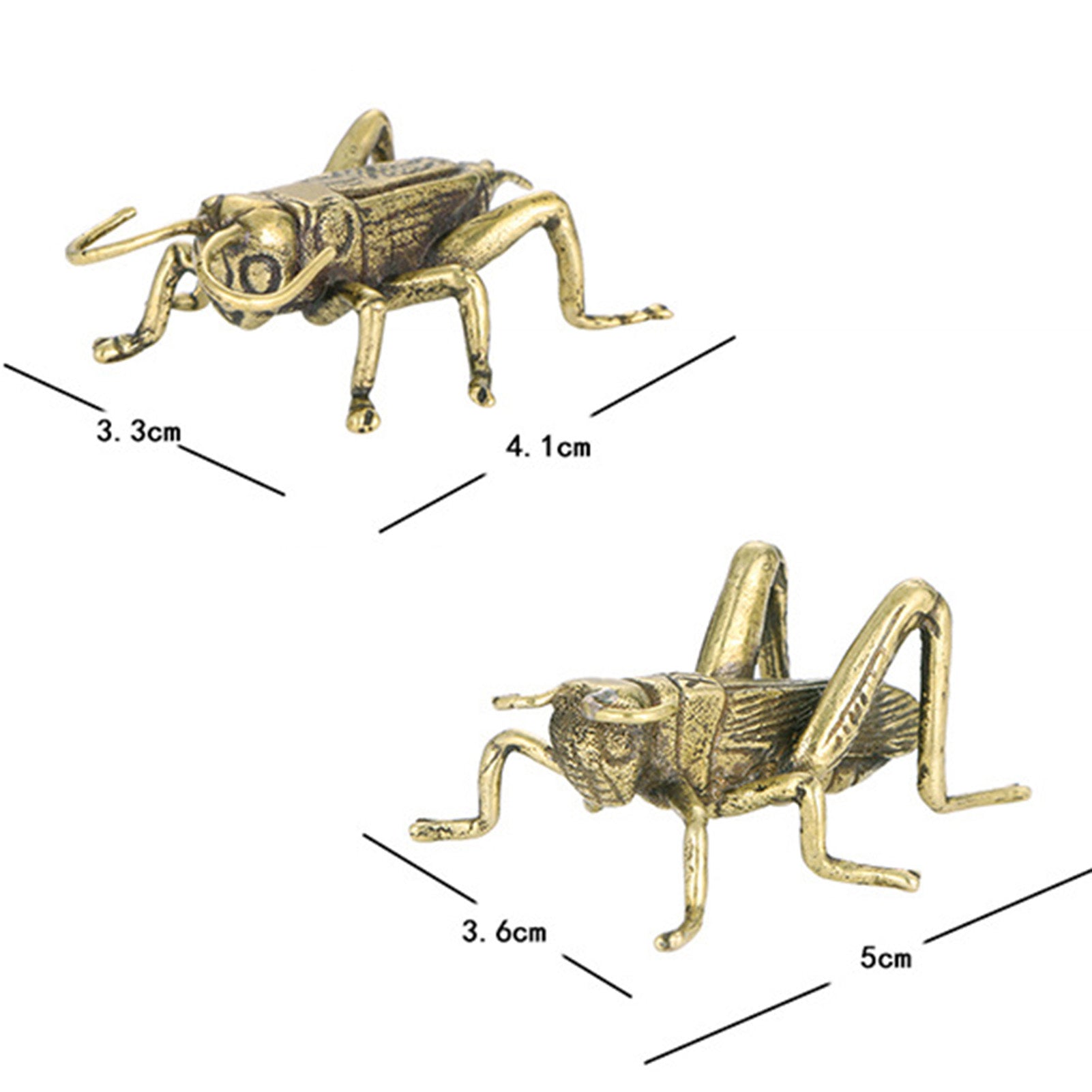 Brass Cricket Statue Desktop Ornament K6129