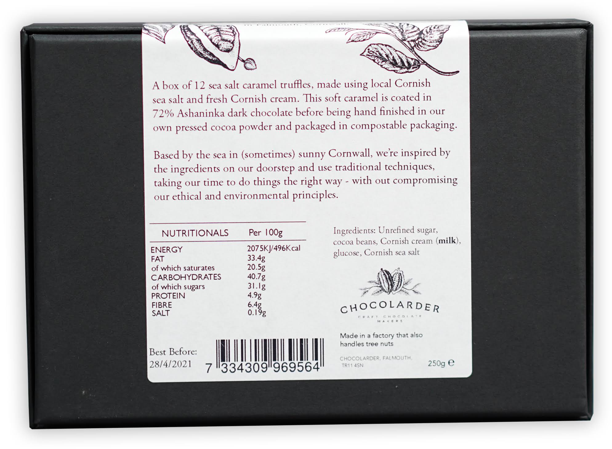 Sea Salt Caramel Truffles Box (12 Pcs) M8928