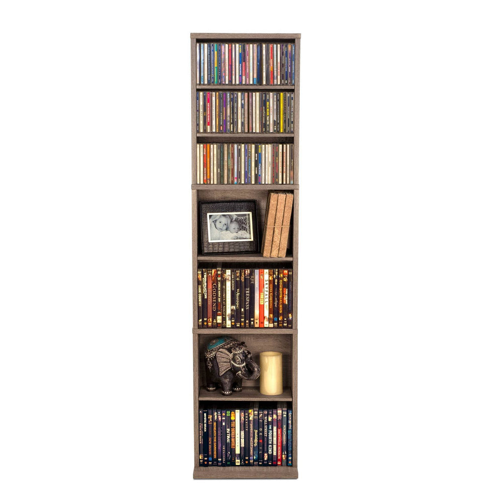 Weathered Oak Adjustable Media Cabinet D779