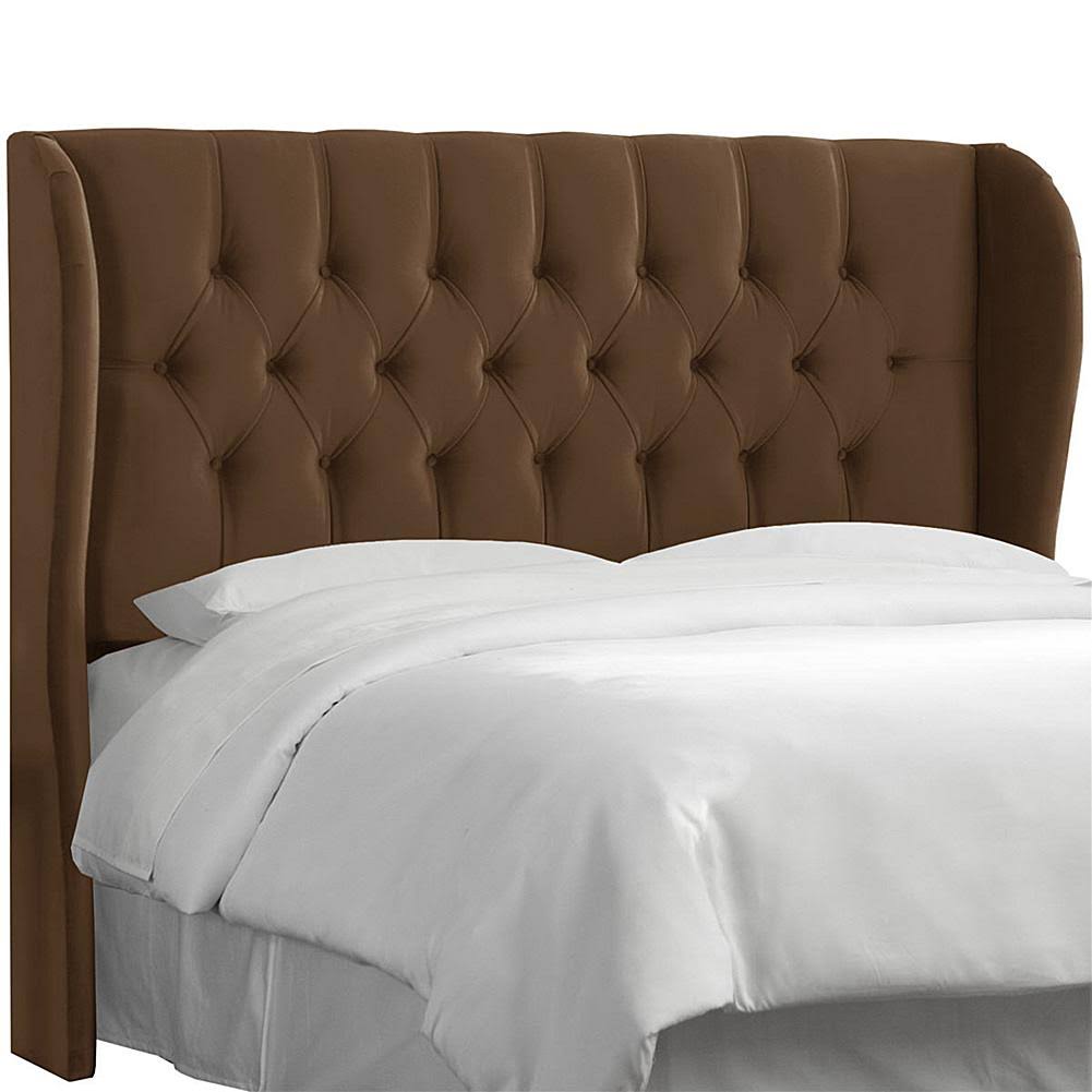 Brown Tufted Wingback Headboard California King F209550