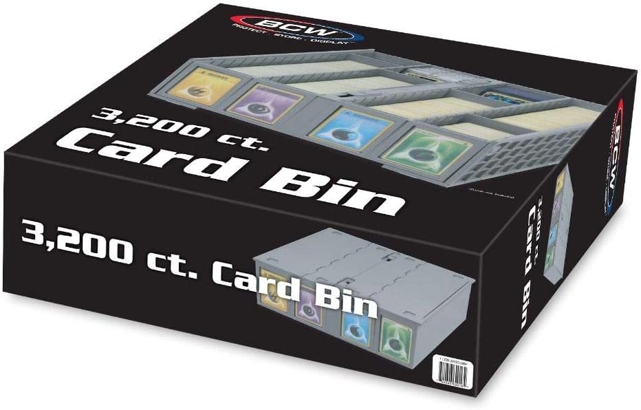 Gray Collectible Card Bin G475