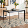 Black Finished Wood Dining Table J1501
