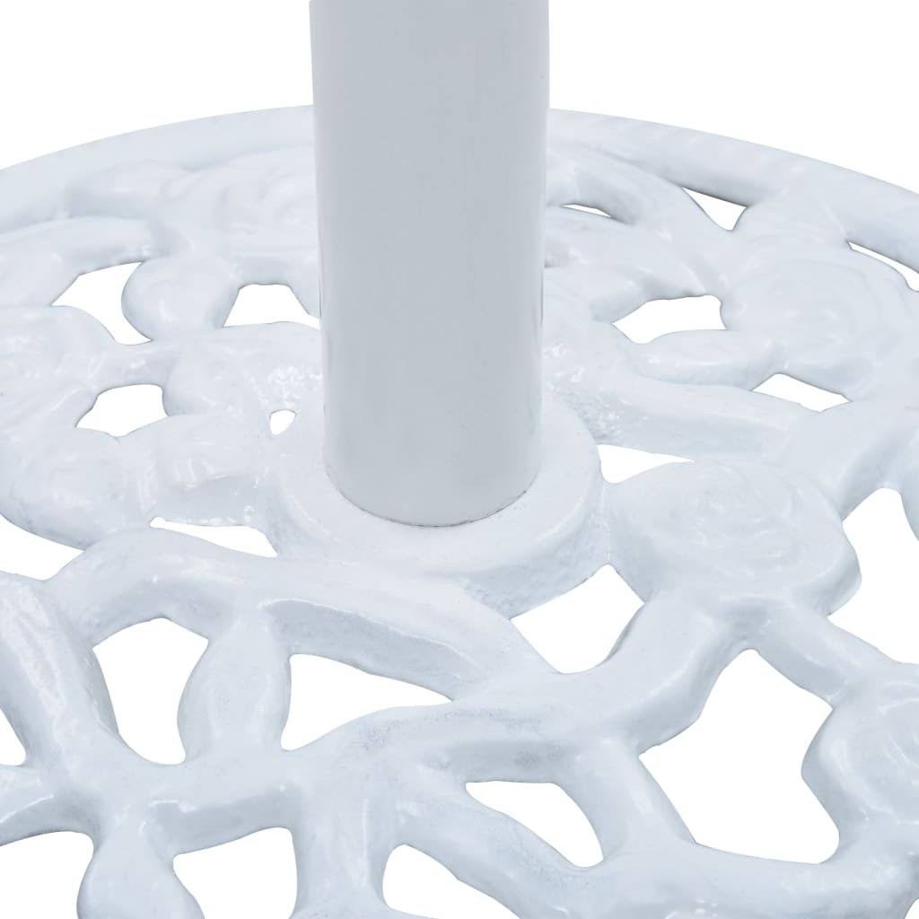 White 26.5 lbs Cast Iron Umbrella Base V2470