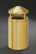 Brass Waste Receptacle with Plastic Liner L2561