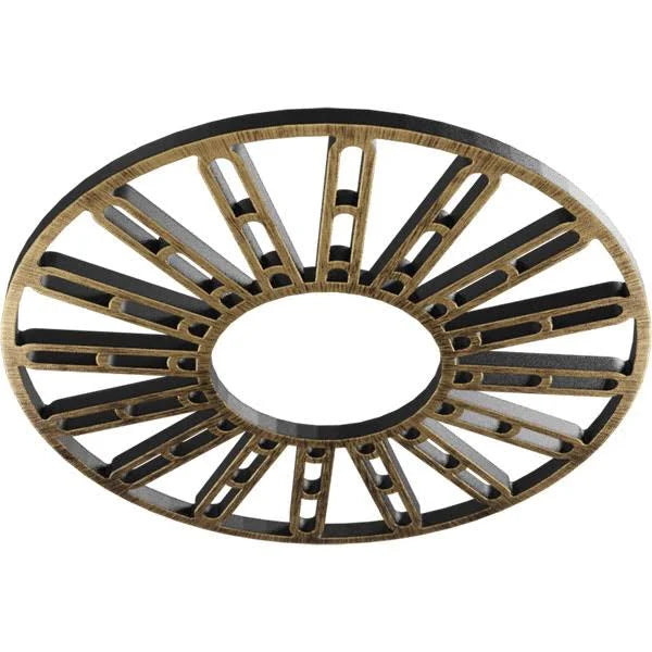 38x22OD x 13 3/4x22ID x 1x22P PVC Pierced Ceiling Medallion I6717