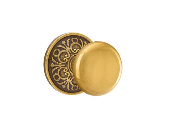 Passage Knob with French Antique Brass Finish J547444