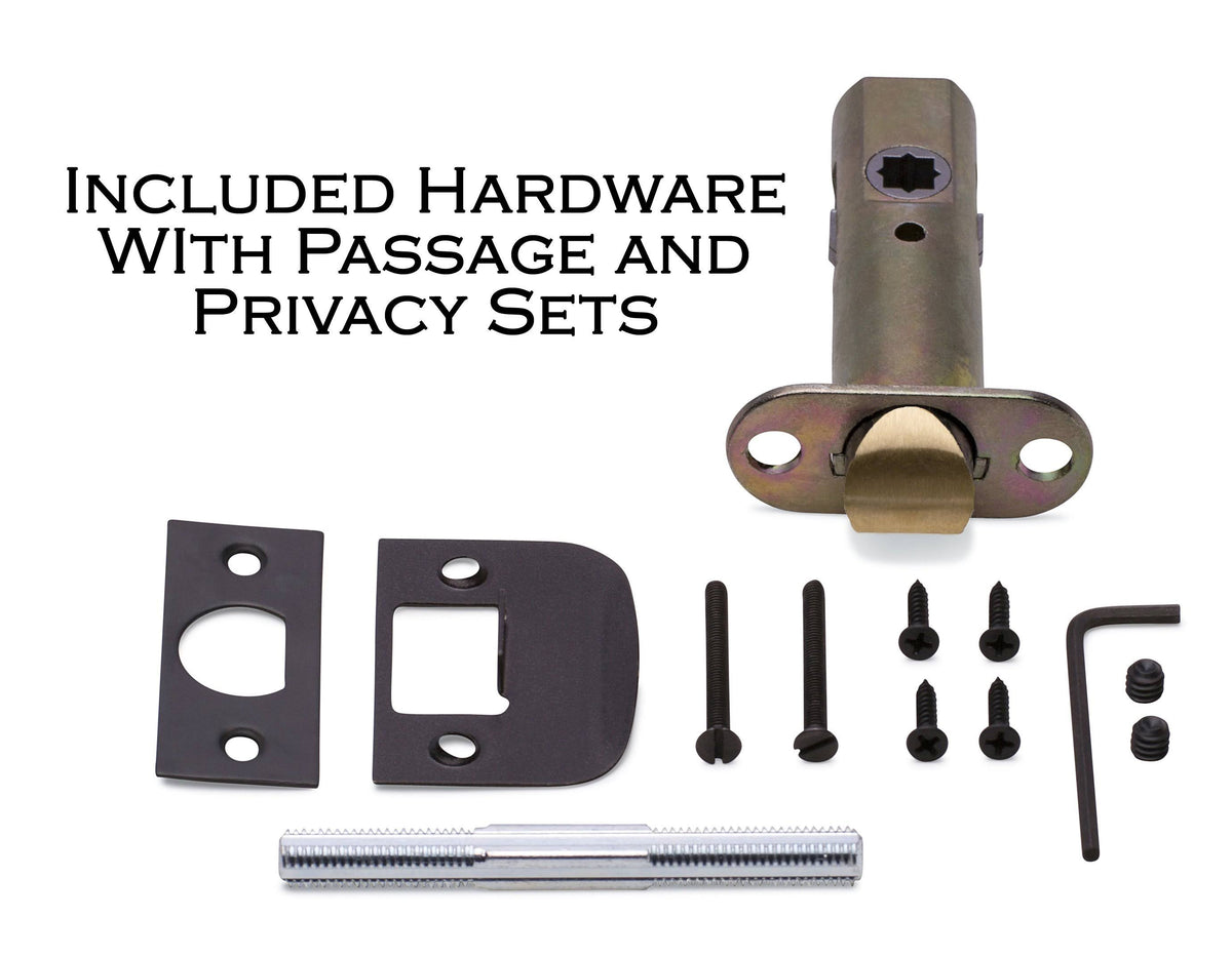 Satin Nickel Privacy Door Knobset with Crystal W280906