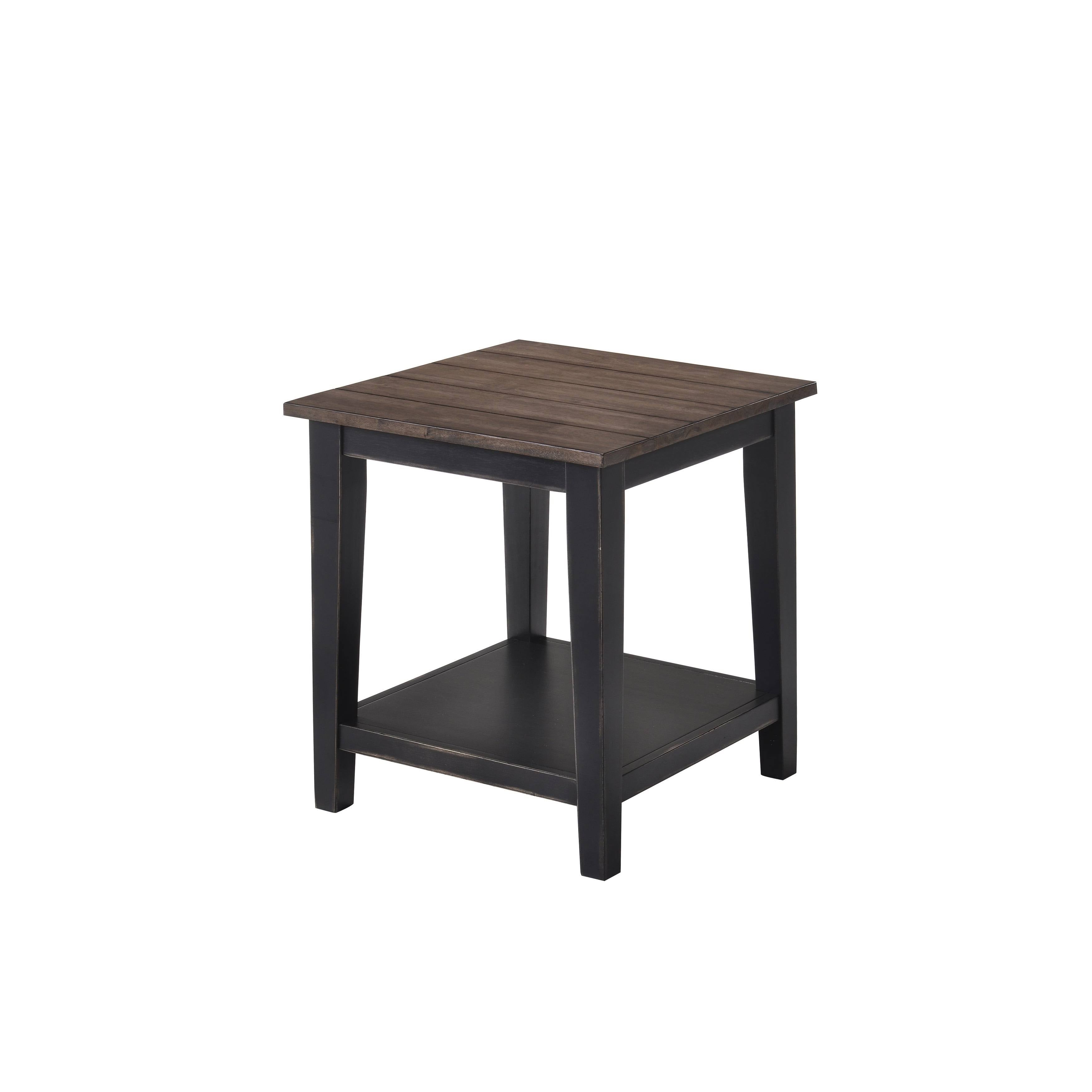 Greige & Black End Table H371272