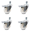 4 inch Nylon Swivel Caster Set with Total Lock Brake E6638