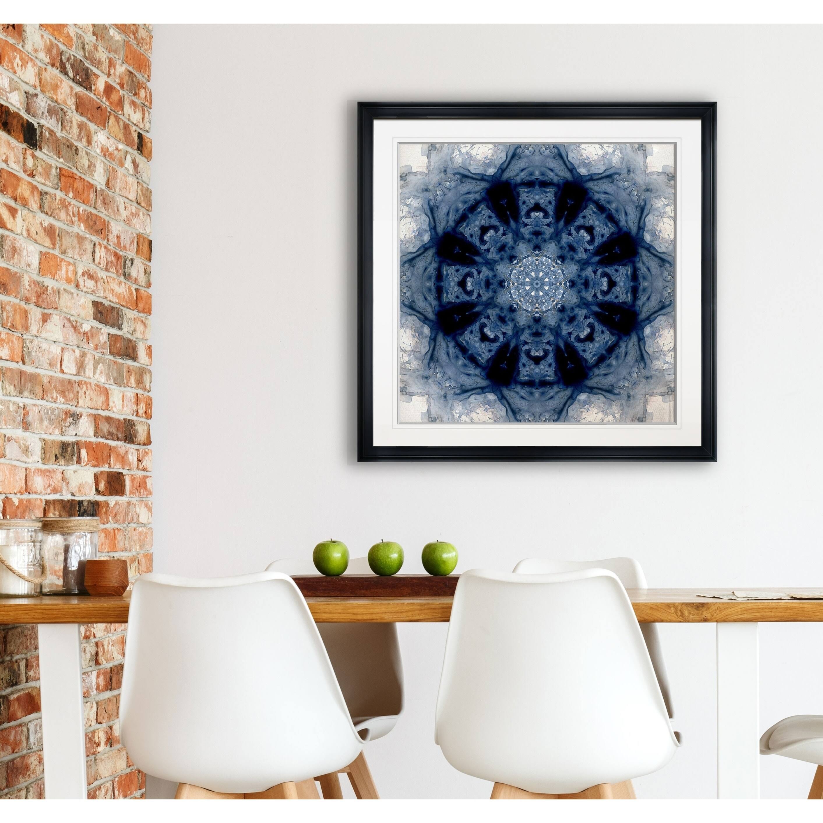 Indigo Framed Giclee Print 38x38 C7821