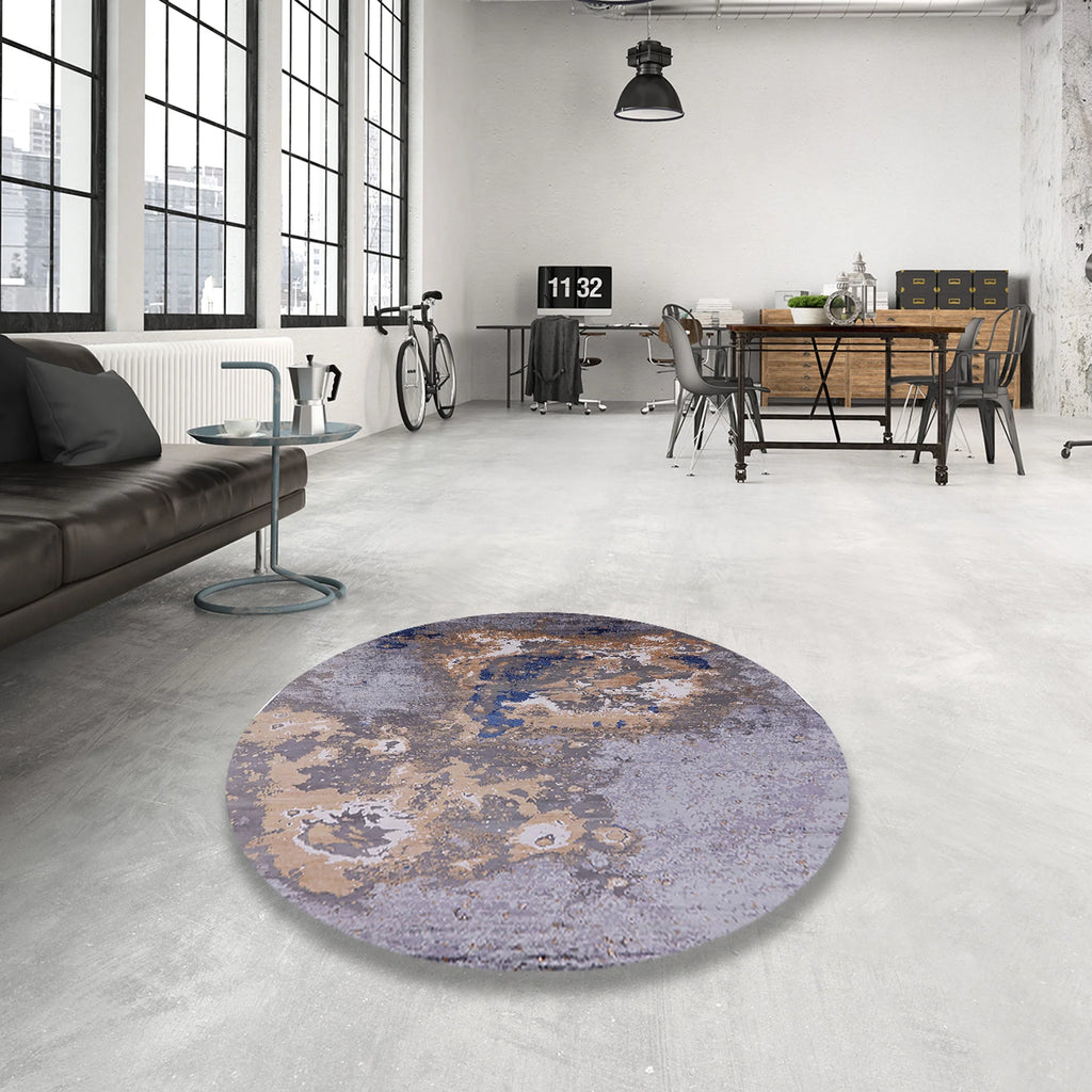Cloudy Gray Rectangle Area Rug T8998