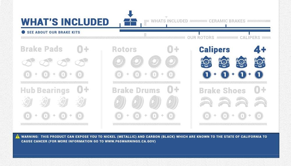 Red Powder Coated Caliper Assembly Set Kit D359360
