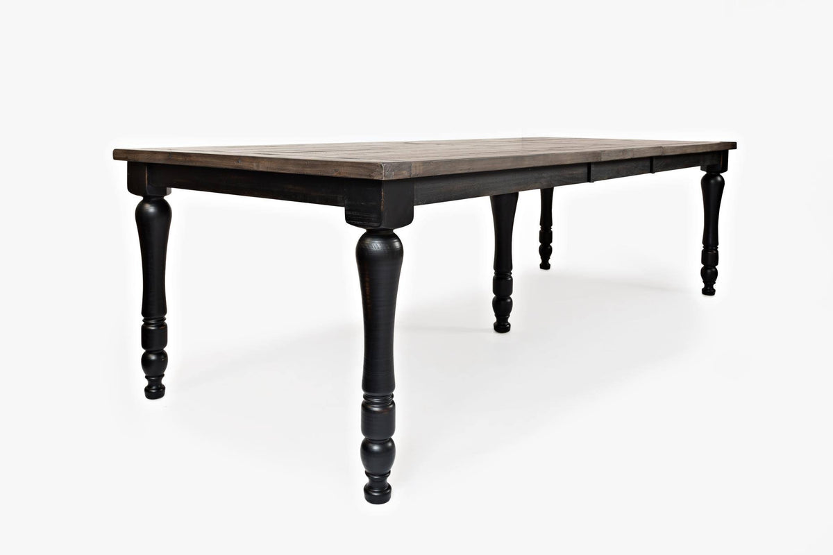 Vintage Black Rectangle Ext Table Q76239