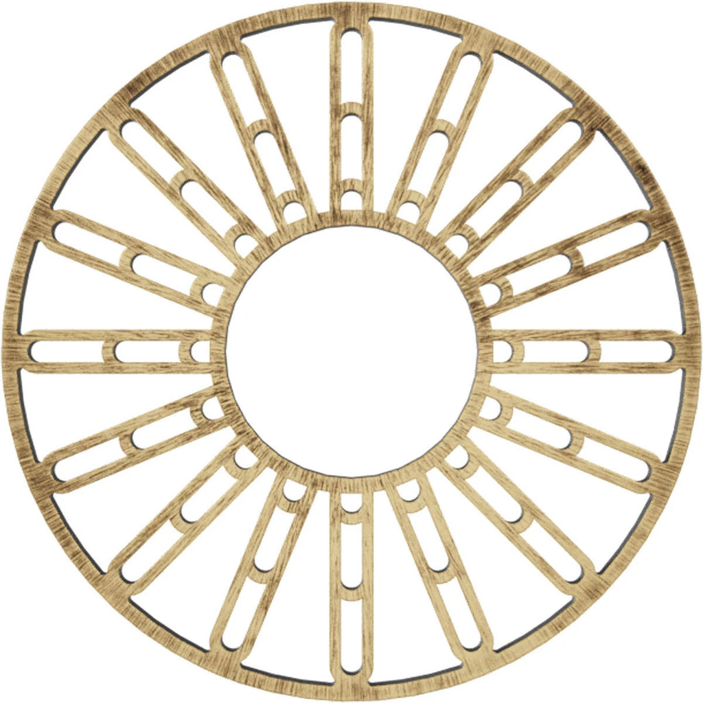38x22OD x 13 3/4x22ID x 1x22P PVC Pierced Ceiling Medallion I6717