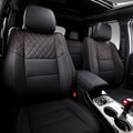 Black+Red Full Set Car Seat Covers for Jeep Grand Cherokee 2011-2021 K10708
