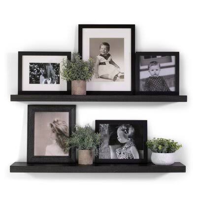 2 Piece Poplar Solid Wood Floating Shelf U52741