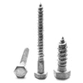 1/4x22-10 x 5x22 Hex Lag Screw Low Carbon Steel Hot Dip Galvanized Pk 275 U272