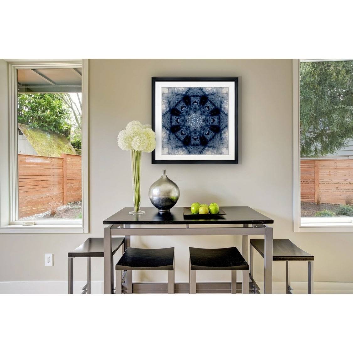 Indigo Framed Giclee Print 38x38 C7821