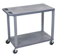 Gray Cart with 2 Flat Shelves M5766