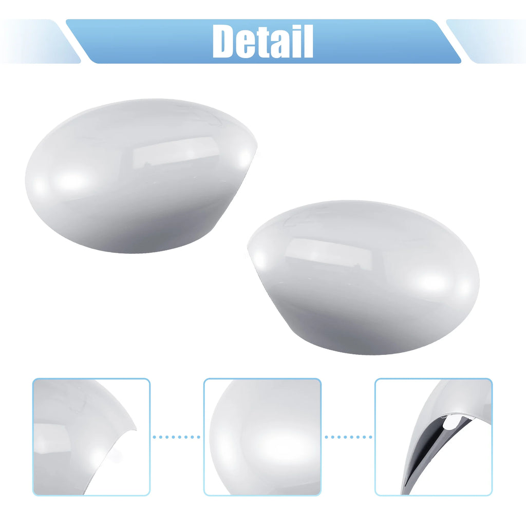 White Rearview Mirror Cover for Mini Cooper S F723