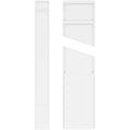 Plain PVC Pilaster with Decorative Capital & Base (Pair) B185