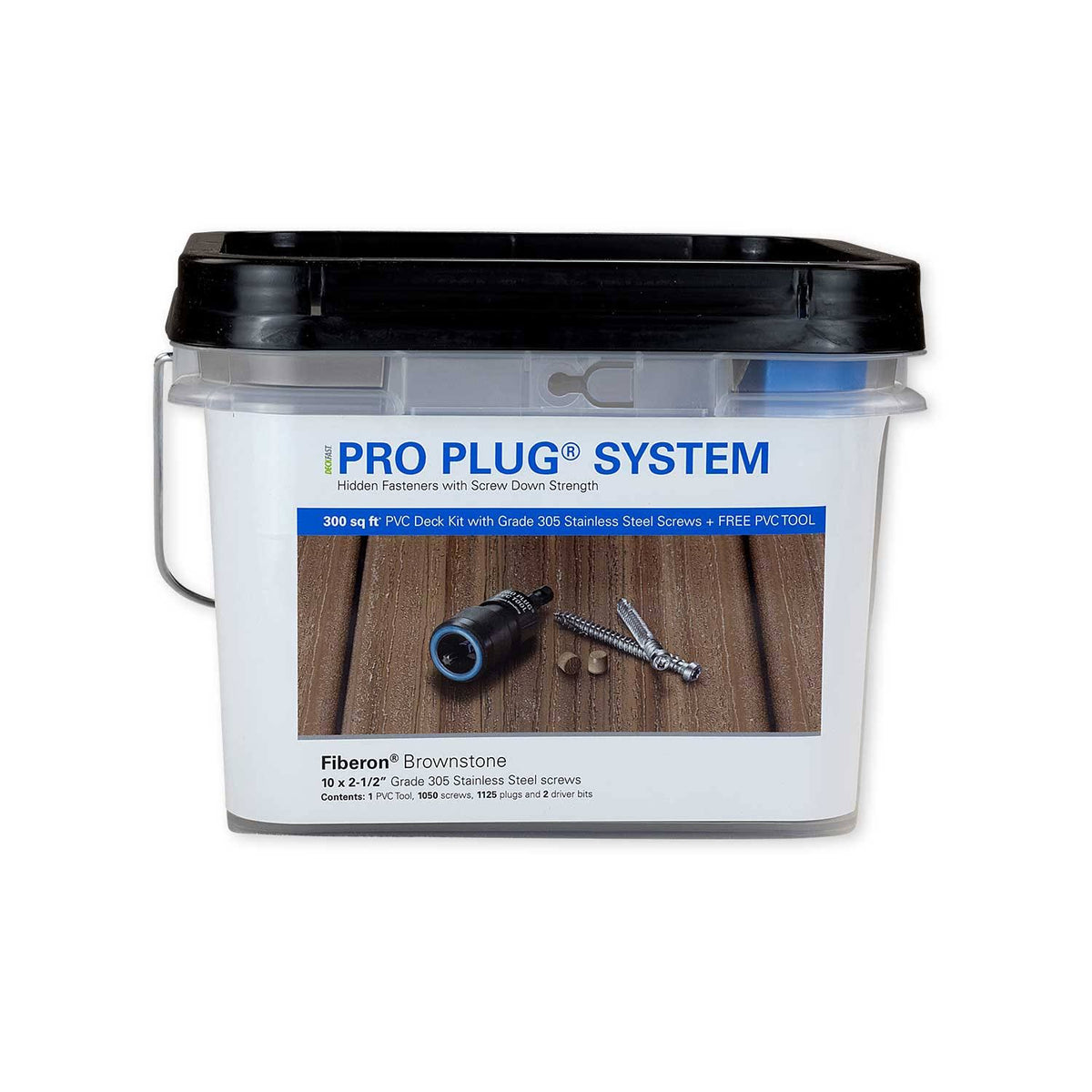 Pro Plug System for Fiberon Decking - 300 Square Feet - 305 Stainless Steel M6773
