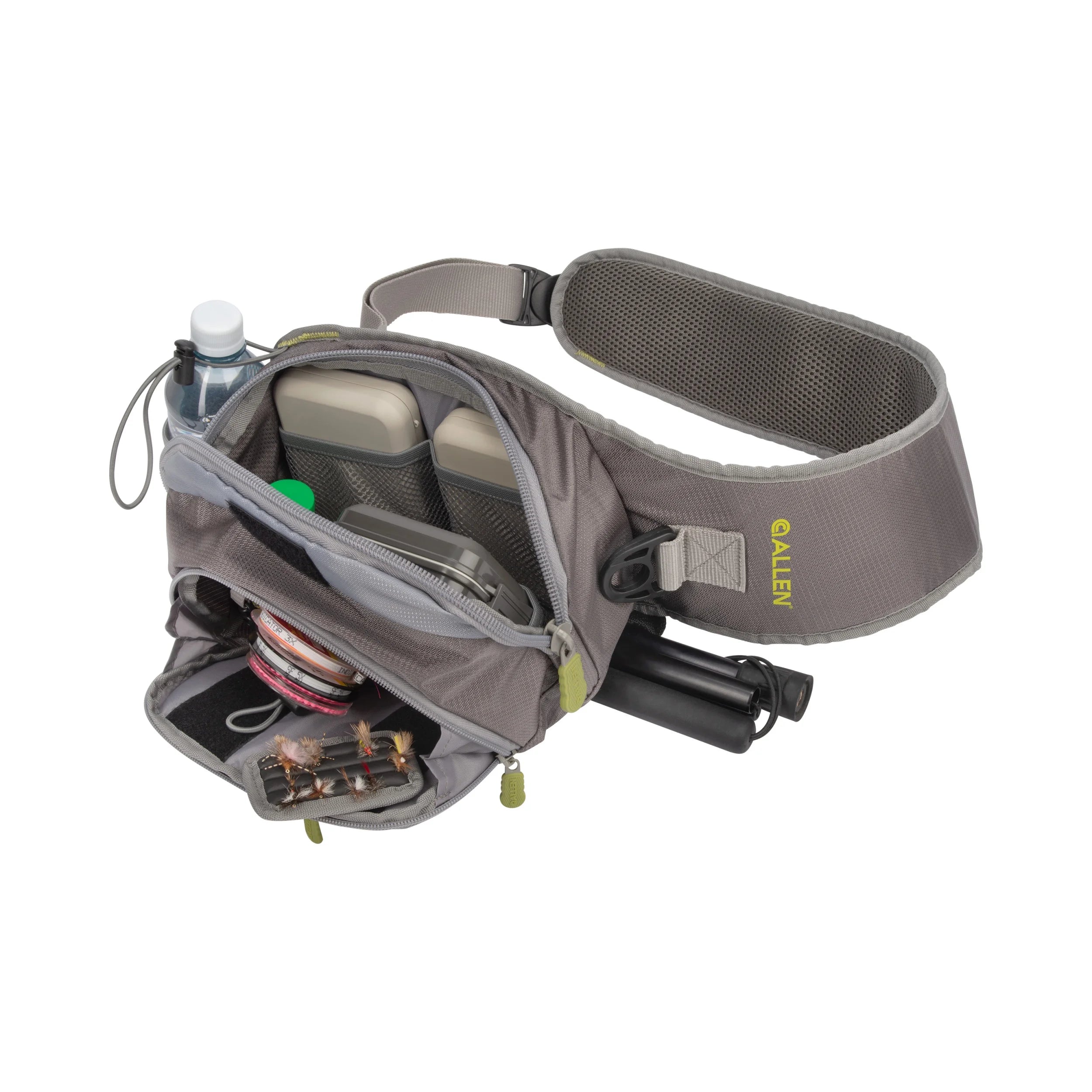 Gray/Lime Fly Fishing Sling Pack N416089