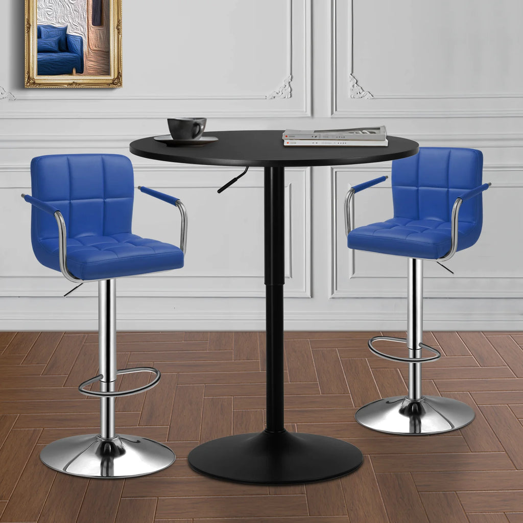 Set of 3 Bar Dining and Chair Set with PU Leather Chair H31146