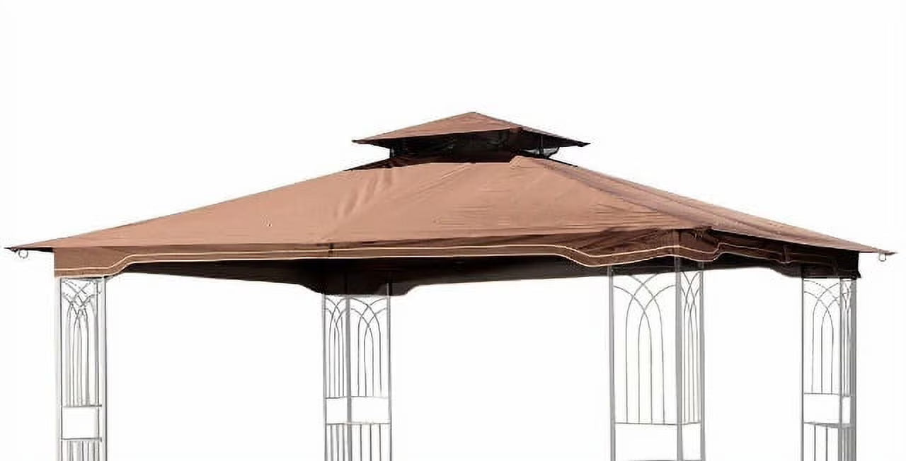 Brown Replacement Gazebo Canopy for 10 x 12 Patio Gazebo G7430