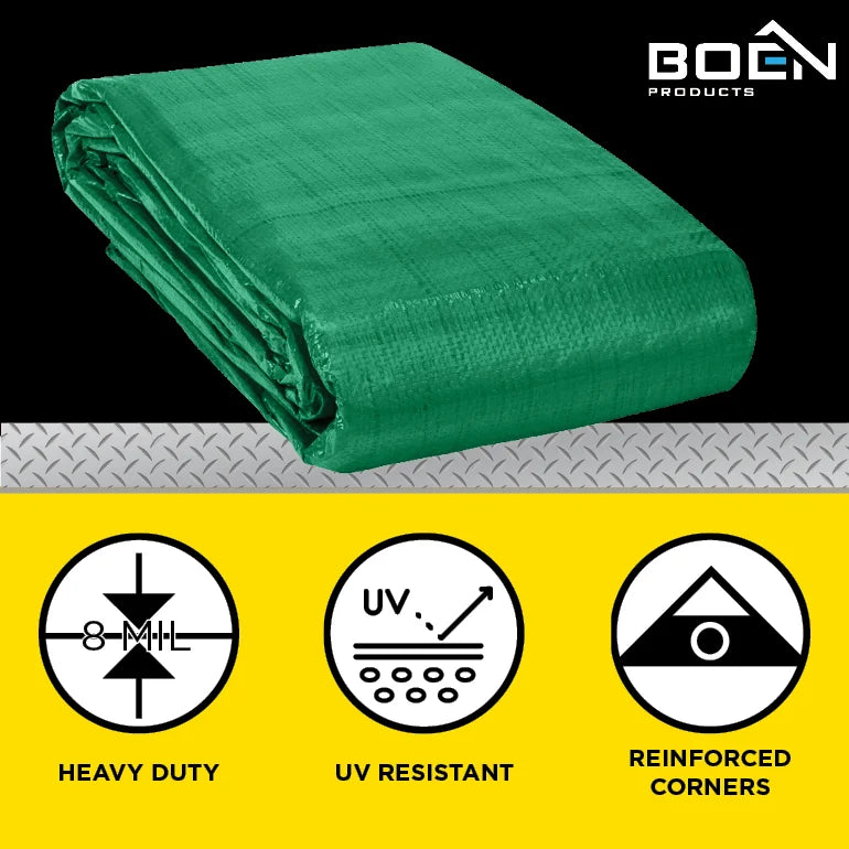 9 x 12 Green Tarp E9785