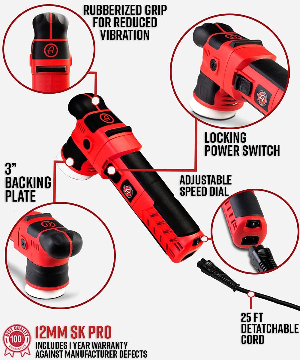 12mm Dual Action Car Polisher Complete Kit C71886