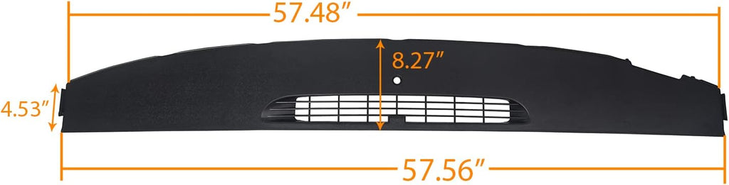 Molded Front Dash Defrost Vent Grille Cover I6075