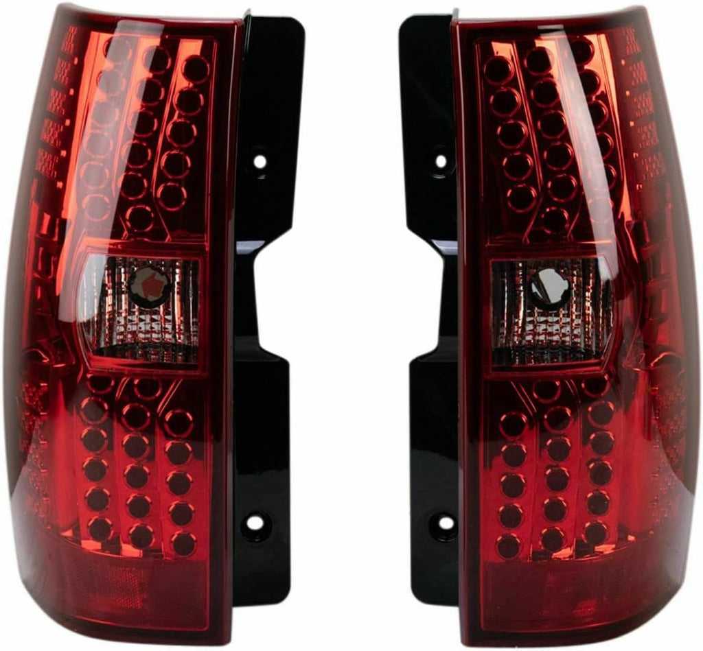 LED Tail Light Assembly Black Housing Smoked Lens Z2213