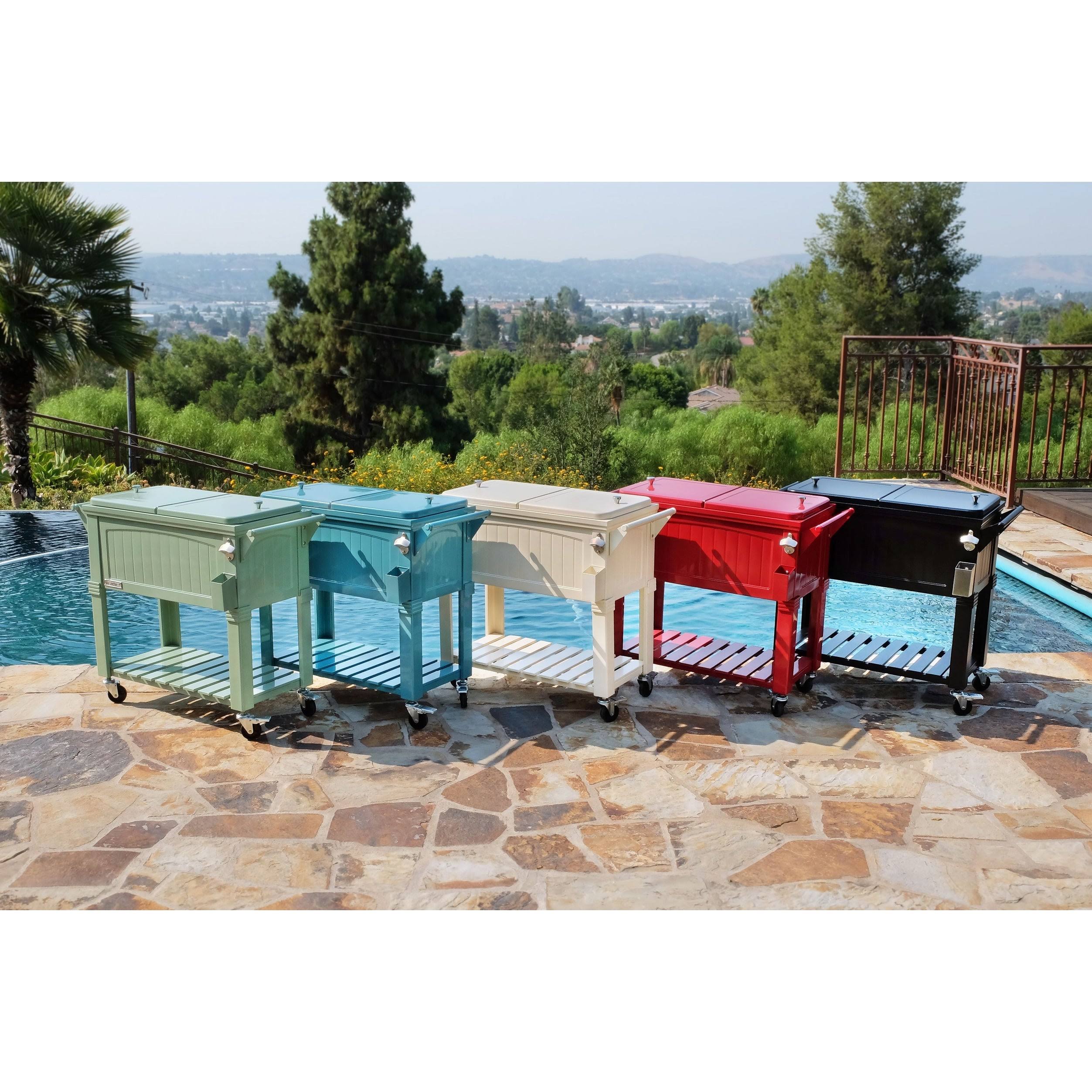 Portable Rolling Patio Cooler 80 qt. X878