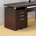 Cappuccino 3-Drawer File Cabinet J776