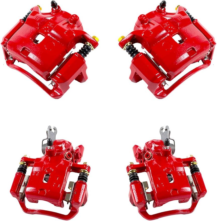 Red Powder Coated Caliper Assembly Set Kit D359360
