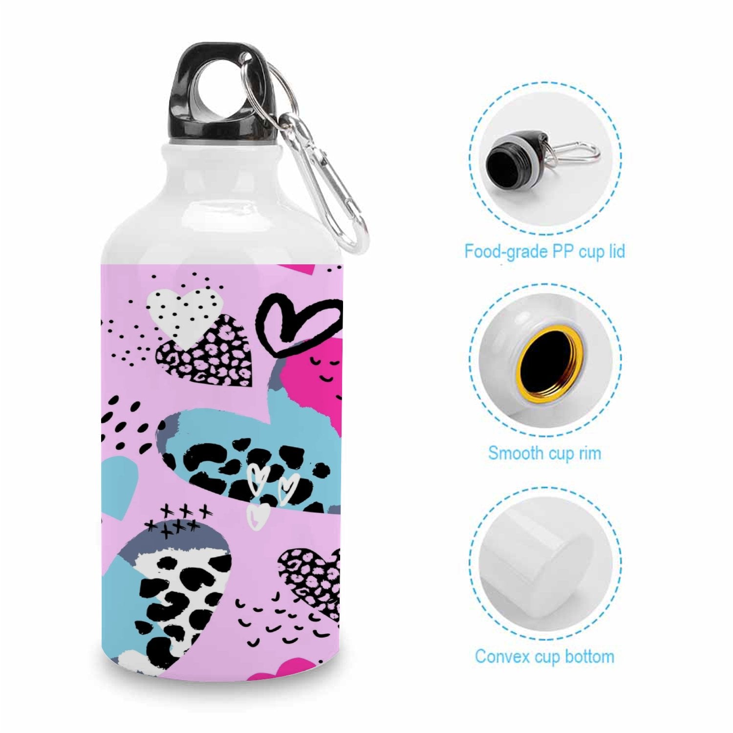 400ml Sport Aluminum Water Bottle with Twist Cap I687