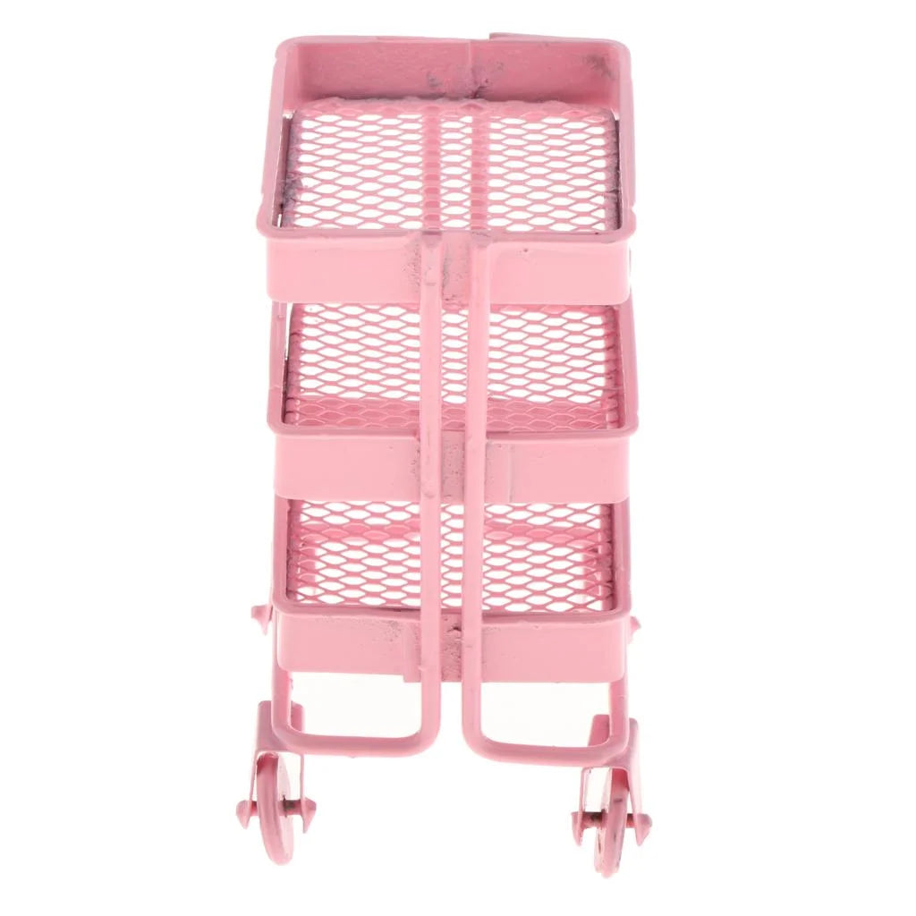 Mini 3 Tier Storage Shelf Dollhouse Decor Accessory O20400