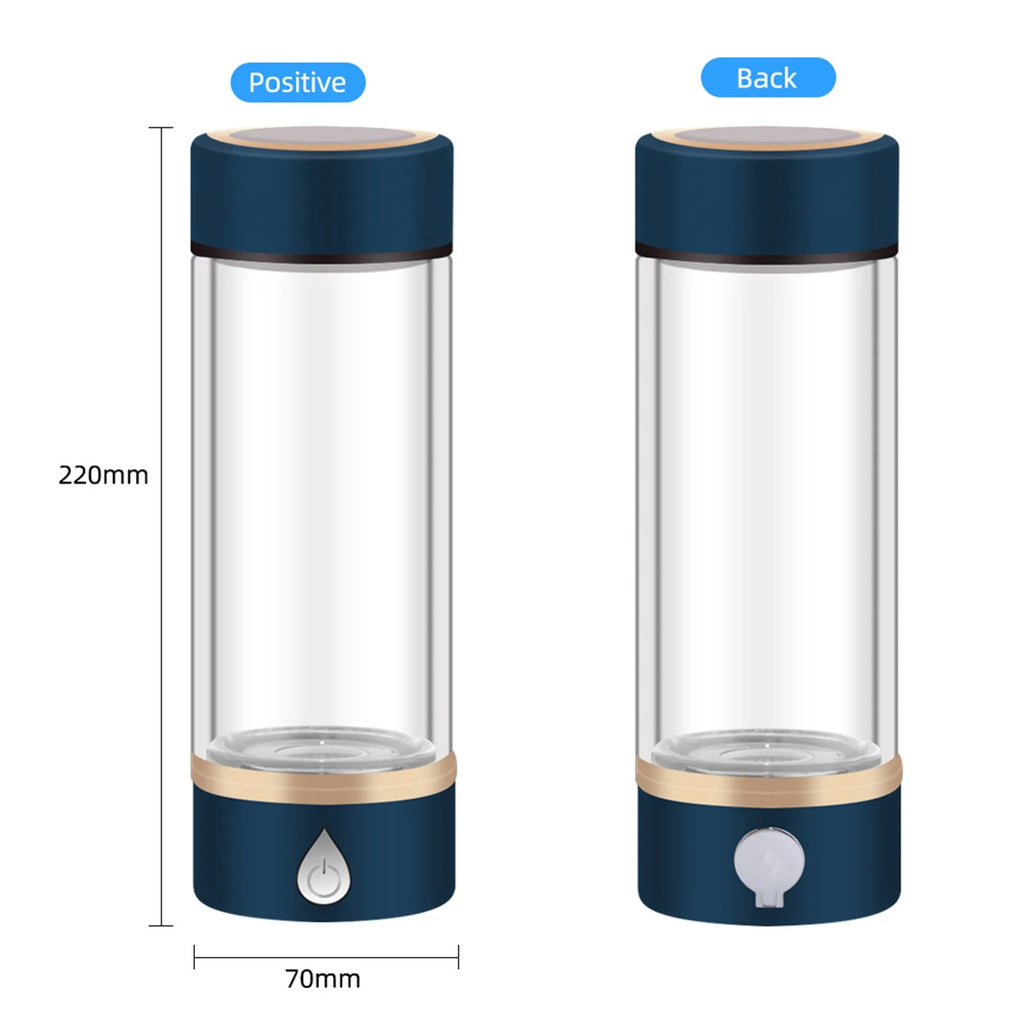 420ml Rechargeable Glass Hydrogen Water Bottle Y901147