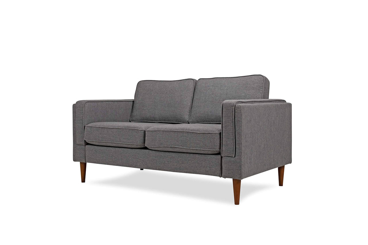 Gray Fabric Loveseat D796870