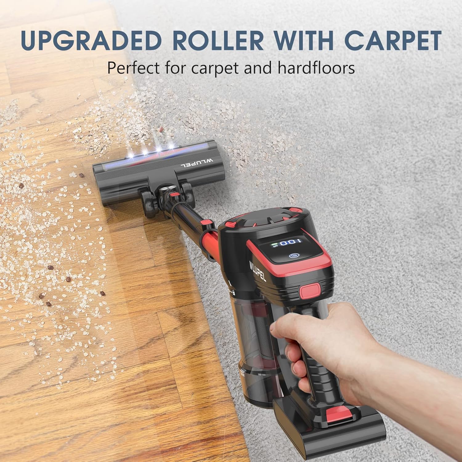 Cordless Stick Vacuum Cleaner with LED Display T547553