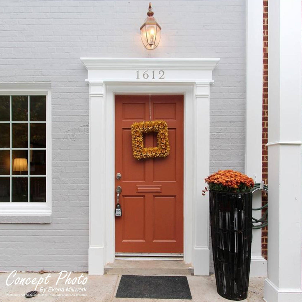 Plain PVC Pilaster with Decorative Capital & Base (Pair) B185