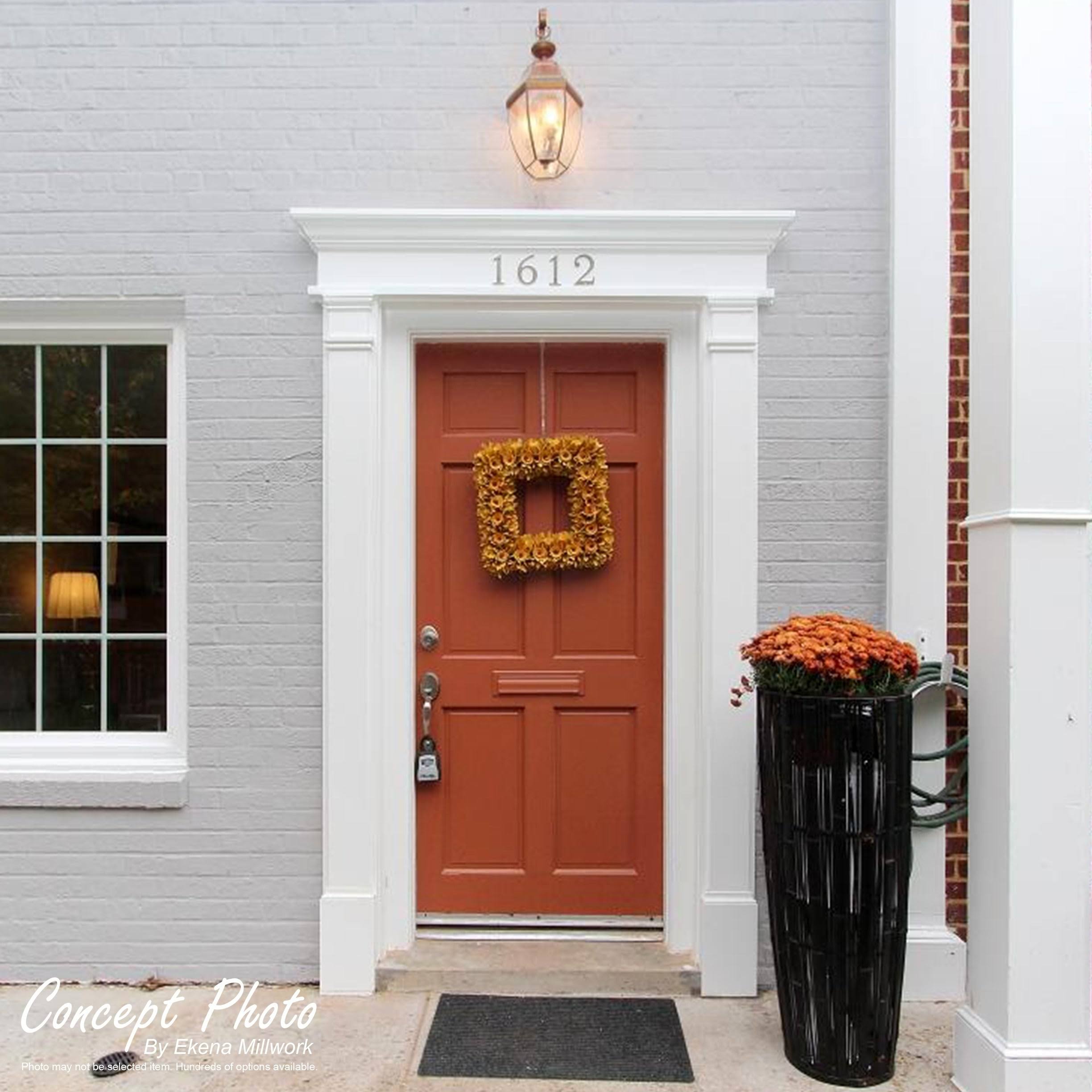 Plain PVC Pilaster with Decorative Capital & Base (Pair) B185
