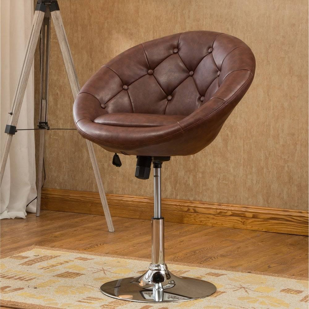 Purple Tufted Tilt Swivel Chair A3604