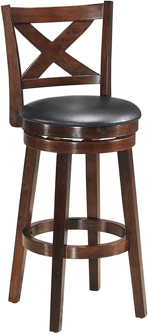 Cappuccino Swivel Bar Stool Set of 2 O12324