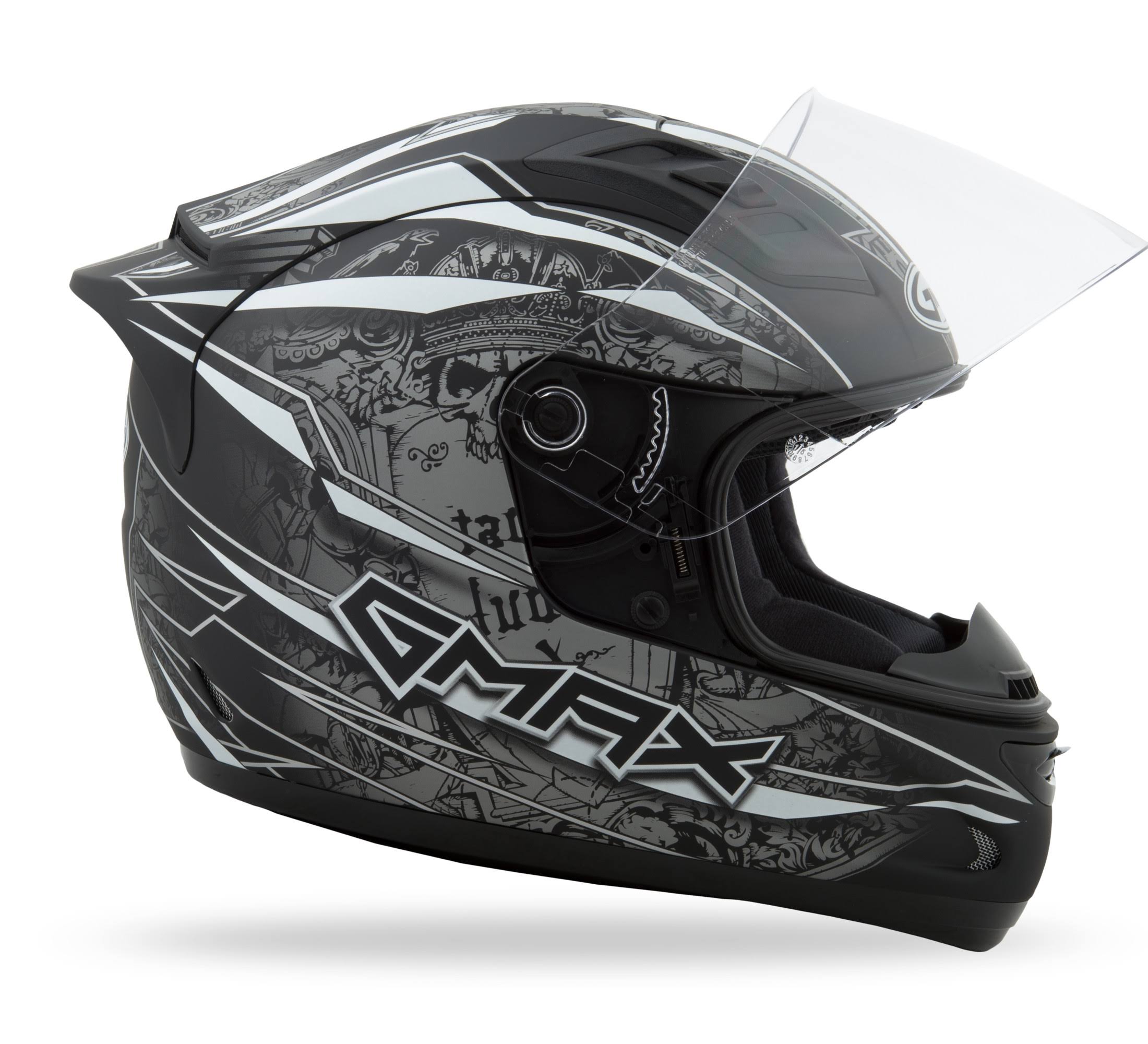 Flat Black/Silver/White XL Helmet K51682