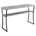 Faux Birch Console Table Y978