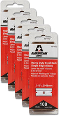 500-Pack 0.012 High Carbon Steel Single Edge Razor Blades V434