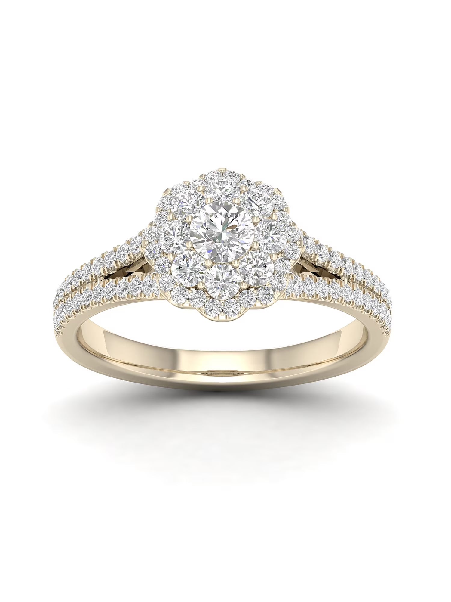 3/4Ct TDW Diamond 14k Yellow Gold Engagement Ring X2763